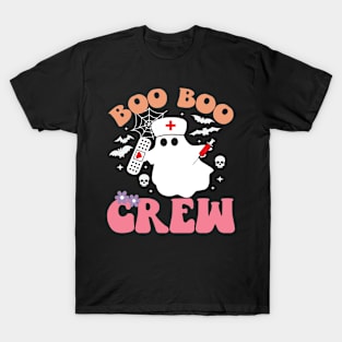 Boo Boo Crew Nurse Shirts Halloween Nurse Shirts for Women T-Shirt